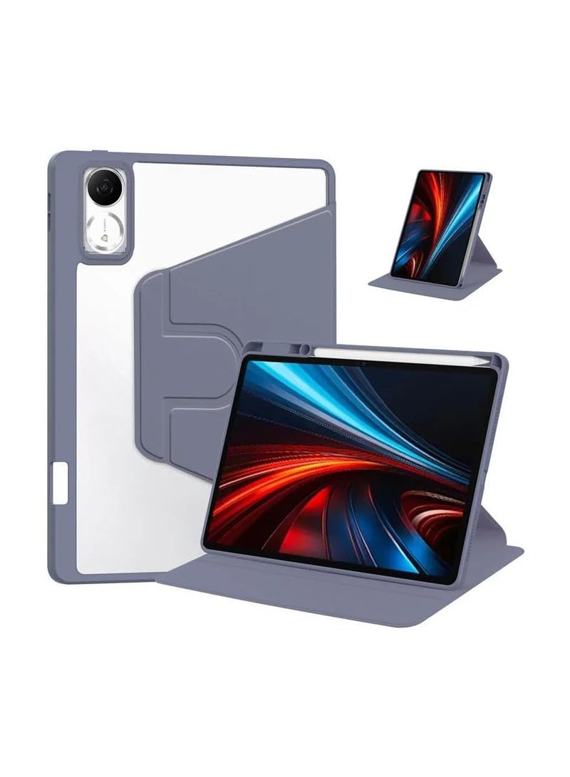 VKL Case Compatible with Honor Pad V9/ GT 11.5 Inch 2025 Tablet, Rotating Bracket Flip Cover Intelligent Protective Cover with Pen Slot and Auto Sleep/Wake-up (Lavender)