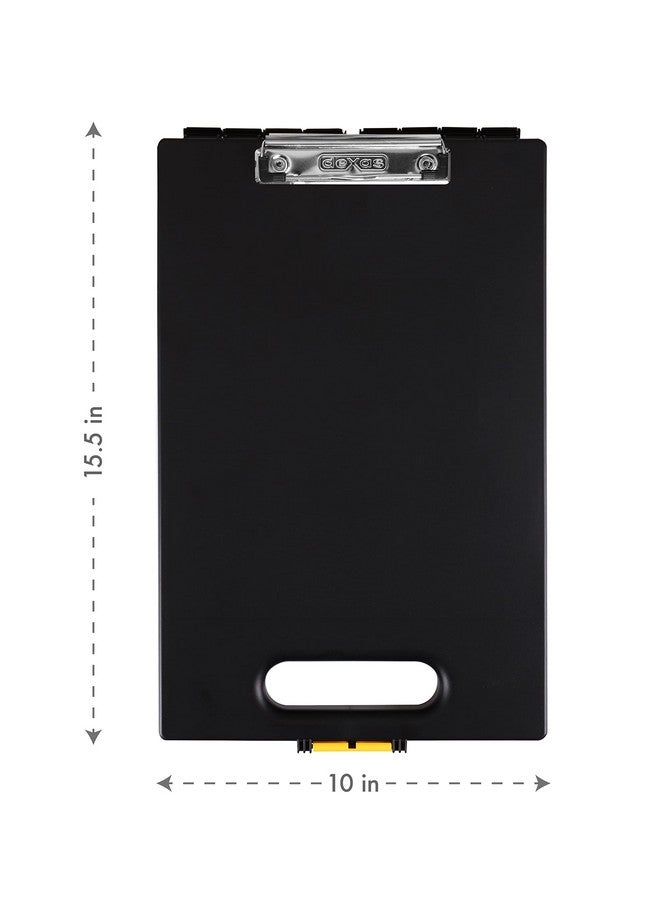 Dexas Clipcase Storage Clipboard with Handle, Black - Image 2