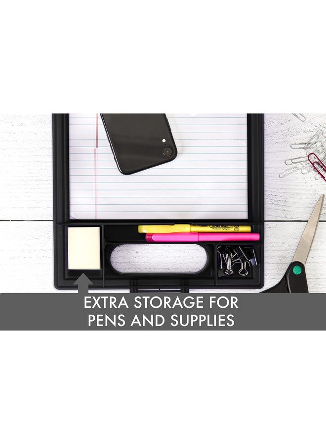 Dexas Clipcase Storage Clipboard with Handle, Black - Image 4