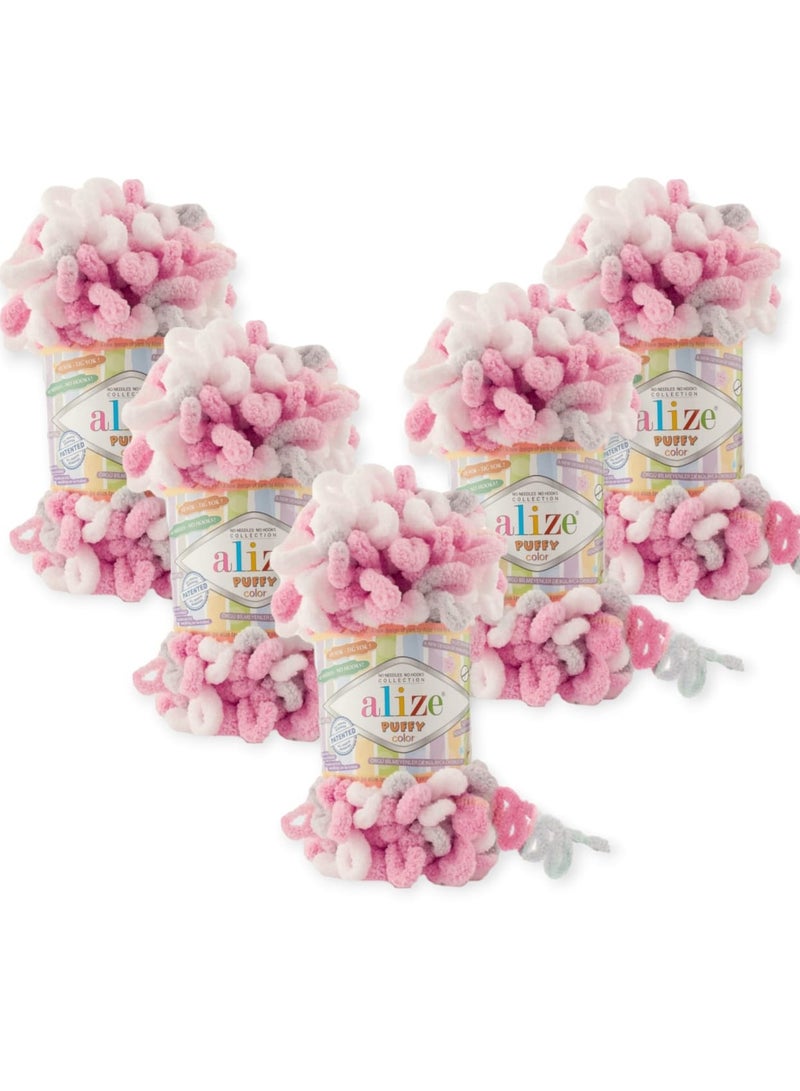 ALIZE Eliza Bovey Wool Yarn 5pcs 6370 - Image 1