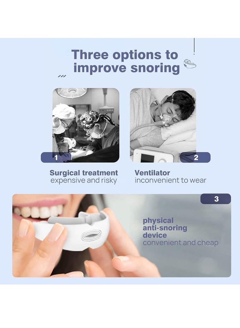 general Multifunctional Silicone Braces, Anti-snoring Device, Night Clenching Guard, Portable Anti-grinding Braces, Night Sleep Aid to Stop Snoring, Prevent Teeth Grinding Disorder and Clenching - Image 3