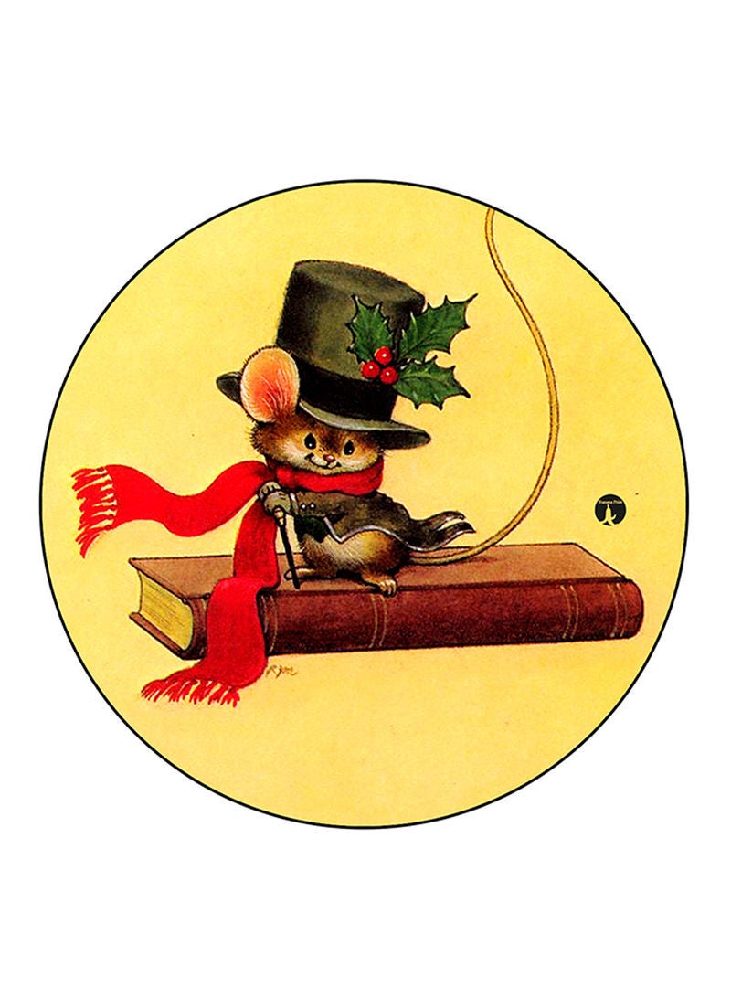 RKN Mouse Printed Mouse Pad Round  Multicolour