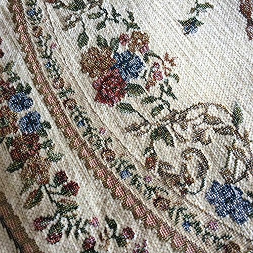 UKELER Royal Collection New Traditional Oriental Round Rug Home Decor Collection Floral Round Rugs Carpet for Bedroom, 3'x3' - Image 3