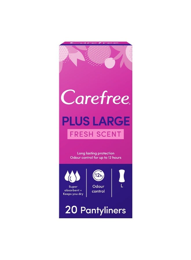 Carefree بطانات داخلية معطرة كبيرة الحجم، عبوة من 20 - Image 1