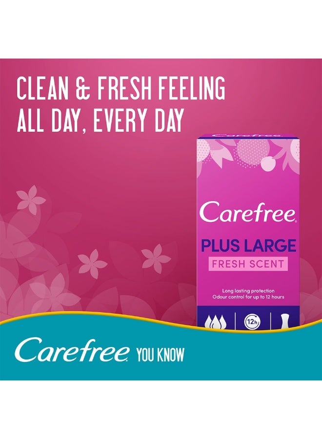 Carefree بطانات داخلية معطرة كبيرة الحجم، عبوة من 20 - Image 3