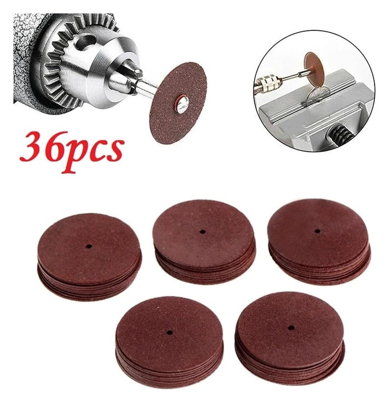 GUYU 36Pcs 24mm Resin Grinding Wheel Cutting Discs For Rotary Tool Electric Grinder Size A - Image 4