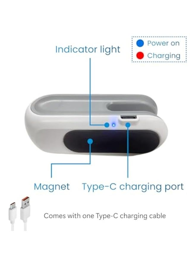 USB-C Rechargeable Mini Bag Sealer with Cutter, Magnet - 2 in 1 Heat Seal Resealer for Snack Bags - Image 4