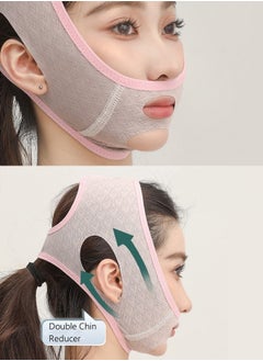 DUNISO Facial Lifting Slimming Belt, V-Line Chin Cheek Lift Up Band, Chin Up Patch Double Chin Reducer, Anti Wrinkle Lifting Chin Correction Belt Strap for Women Men  - Image 2