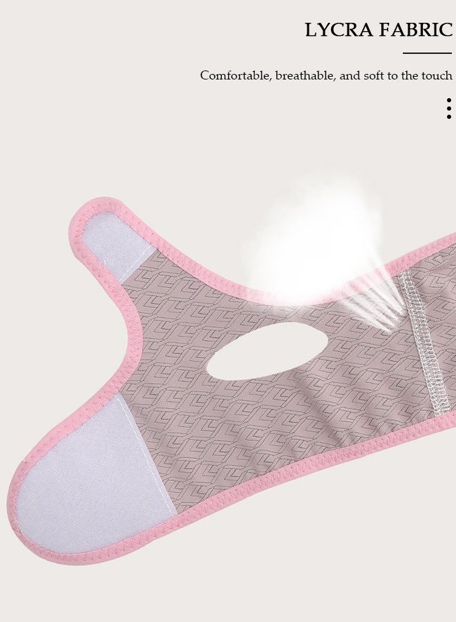 DUNISO حزام تنحيف شد الوجه، حزام رفع الخد على شكل حرف V، رقعة الذقن المزدوجة لتقليل الذقن، حزام حزام تصحيح الذقن المضاد للتجاعيد للنساء والرجال - Image 5