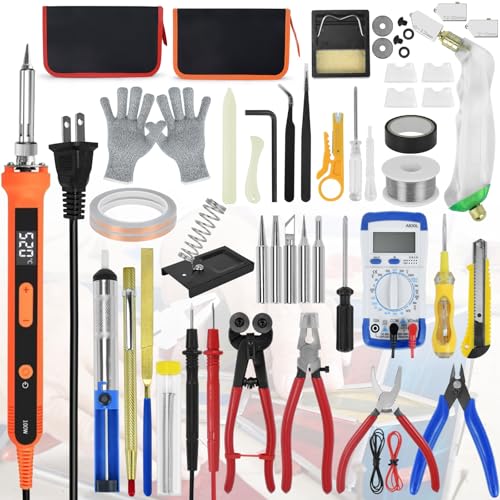 Precizex Stained Glass Kits for Adults Complete Stained Glass Supplies with 100W Soldering Iron Kit and Glass Cutter Tool Kit Perfect Stained Glass Starter Kit for Beginners and Experienced Crafters - Image 1