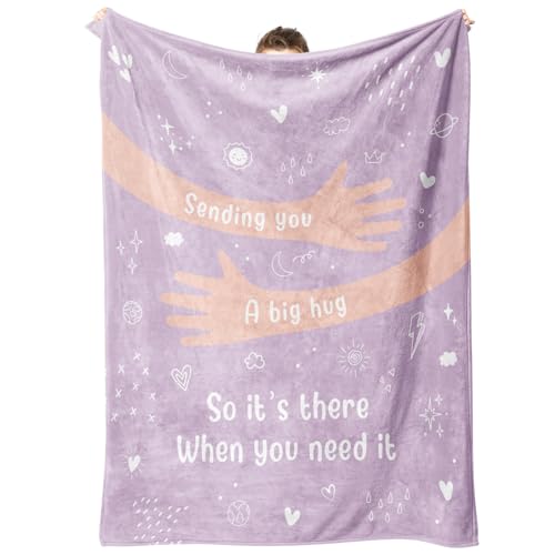 Afterprints Get Well Soon Gifts for Women Men HugHealing Blanket Thinking of YouCancer CareSympathyAfter Surgery Gifts for Friends Sister Coworkers Soft Throw Blankets 50 x 60 - Image 1
