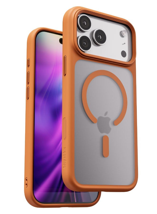 blupebble Hybrid Matte MagSafe Compatible Case for iPhone 17 Pro Max – Shockproof Slim Protective Cover - Image 1
