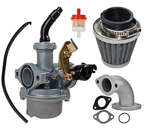 RedCap PZ22 Carburetor 22mm Carb Cable Choke 38mm Air Filter Cleaner Intake Pipe Gasket for Apollo SSR 110cc 125cc Sunl Roketa Taotao Coolster ThumpStar CRF XR 50 70 Pit Bike Atv Quad Parts - Image 1