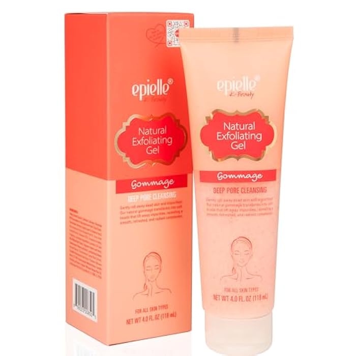 Epielle Gommage Peeling Gel | Gentle Exfoliating Face Scrub for Clear and Radiant Skin | Skin Brightener + Dead Skin Remover | 4.0 fl.Oz (118ml) | 2 pack | Exfoliator - Image 1