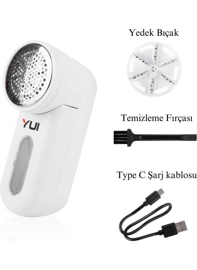 YUI - Cx1 Rechargeable (Type C) Feather and Lint Collecting Cleaning Machine + 1 Spare Blade as a Gift - Image 1