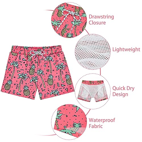 Durio Boys Quick Drying Swim Trunks Shorts Summer Swimsuit Swimwear Green Donuts 10-12 Years - Image 5