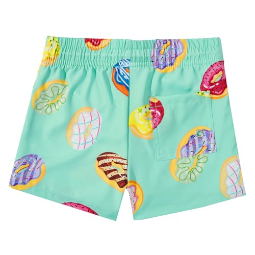 Durio Boys Quick Drying Swim Trunks Shorts Summer Swimsuit Swimwear Green Donuts 10-12 Years - Image 2