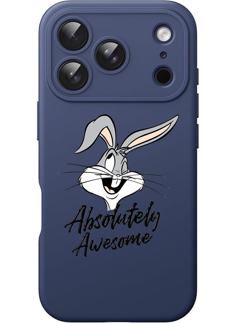 Theodor Protective Slim Fit Case Liquid Silicone Cover with Full Body Protection Anti-Scratch Shockproof Case For Apple iPhone 17 Pro (Blue) Absolutely Awesome - Image 1