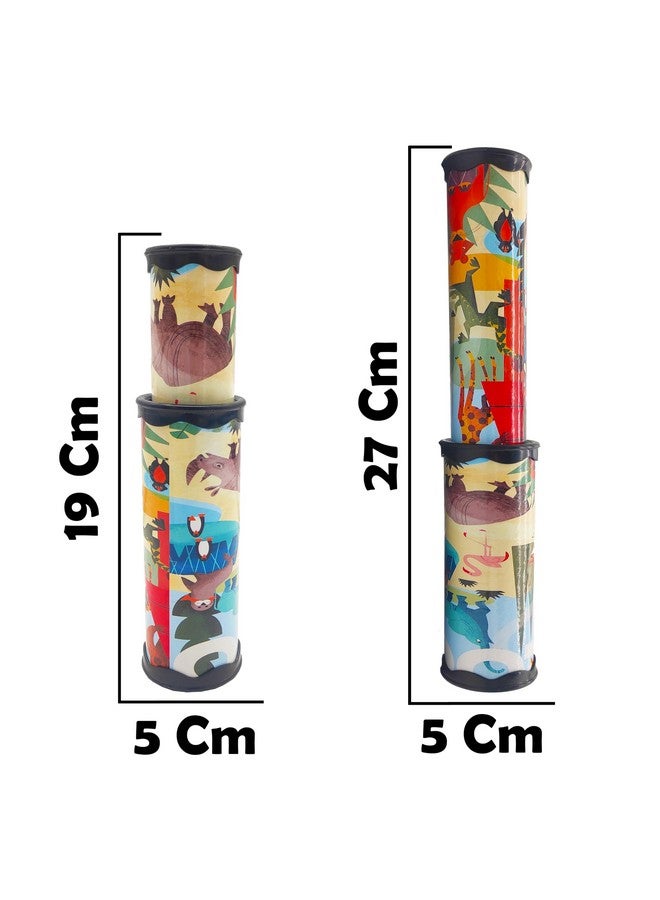 VGRASSP Classic Telescopic Kaleidoscope Toy for Kids - Magical Rotation for Viewing Colorful and Beautiful Patterns - Birthday Return Gift - Color and Design As Per Stock (Pack of 3) - Image 3
