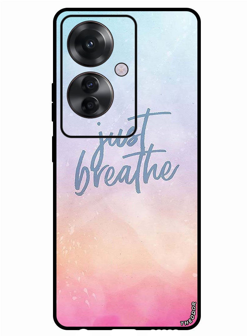 Theodor Protective Case Anti Scratch Shock Proof Bumper Cover For Oppo F25 Pro Just Breathe - Image 1