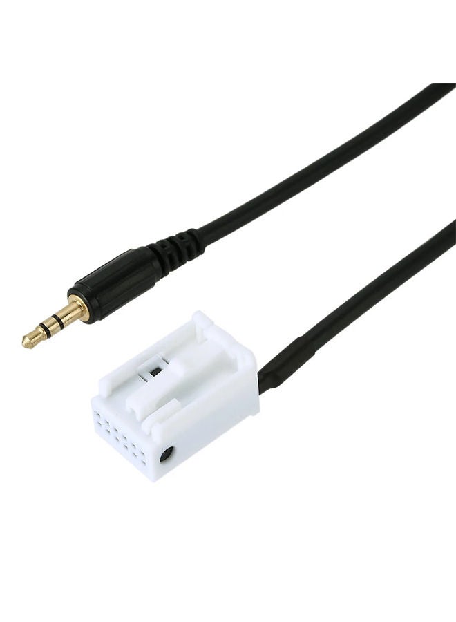 NIBEMINENT AUX Cable For BMW Cars Black/White - Image 3