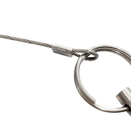keehui 2PIECES of Bimini Top Ball Pin with Lanyard Dia 3/16"(4.8MM) , Usable Length 2"(50mm), Total Length 2-1/2"(63mm) Full 316 Stainless Steel, Quick Release Pin Marine Hardware - Image 4