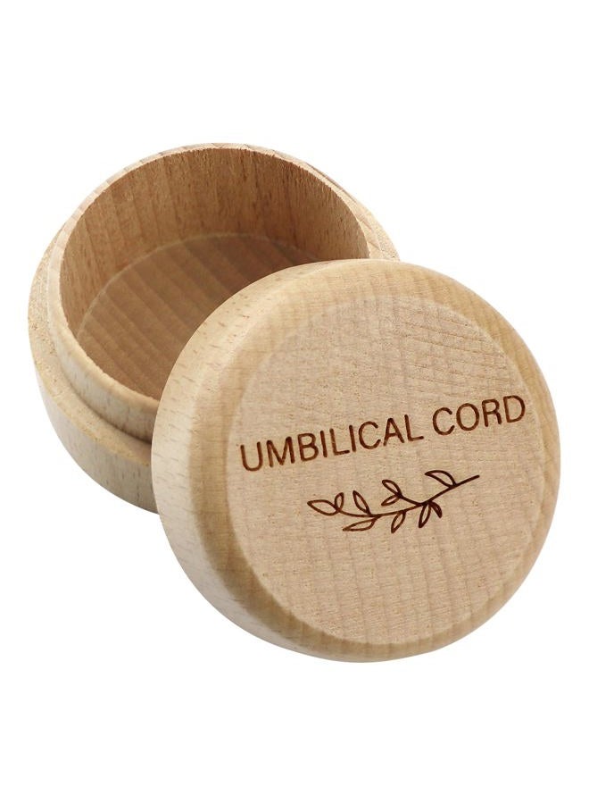Thootyriaf Wooden Baby Fetal Hair/Umbilical Cord Memorial Box - Carved Memorial Box for Newborn Christening Baby Gift - Image 1