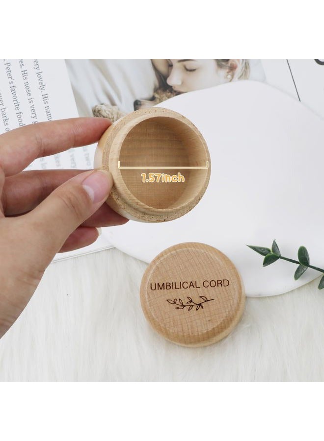 Thootyriaf Wooden Baby Fetal Hair/Umbilical Cord Memorial Box - Carved Memorial Box for Newborn Christening Baby Gift - Image 4