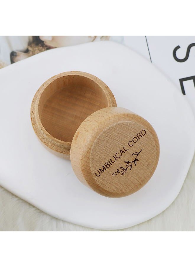 Thootyriaf Wooden Baby Fetal Hair/Umbilical Cord Memorial Box - Carved Memorial Box for Newborn Christening Baby Gift - Image 5