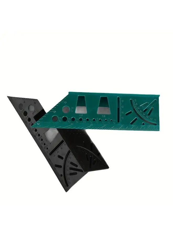Multi Functional Woodworking Angle Ruler 3D Positioning Tool Inch Metric Measuring Drawing Drilling - Image 3