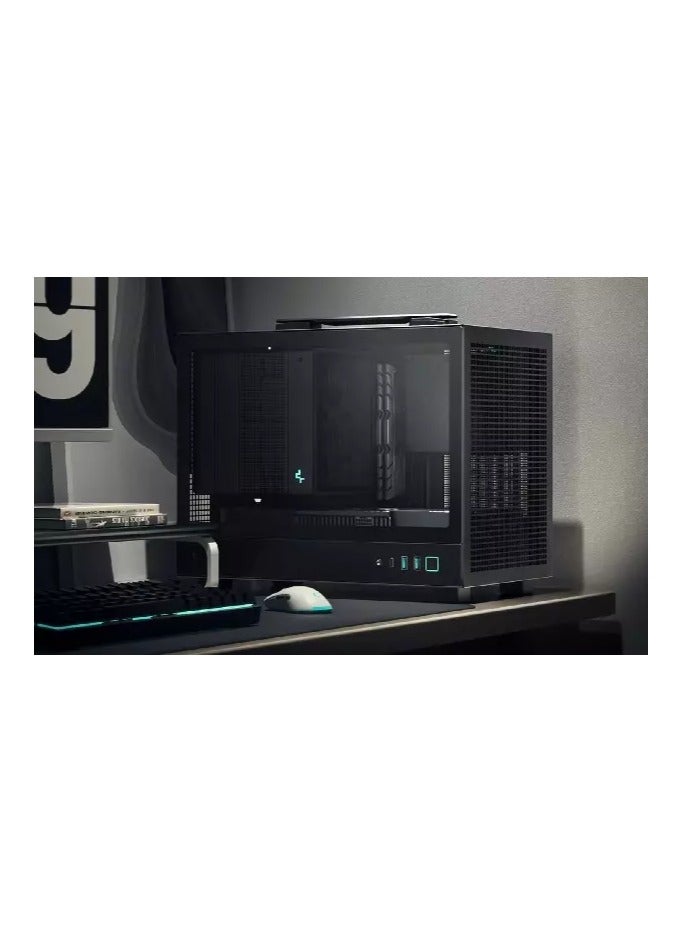 DEEPCOOL PORTABLE MINI BUDGET GAMING OR WORKSTATION ITX DESKTOP PC BLACK: AMD Ryzen 7 | RX 570 OC 8GB GRAPHICS| 16GB RAM | 1TB SSD NMVE/SATA | Windows 10 | WIFI BT READY RGB - Image 3