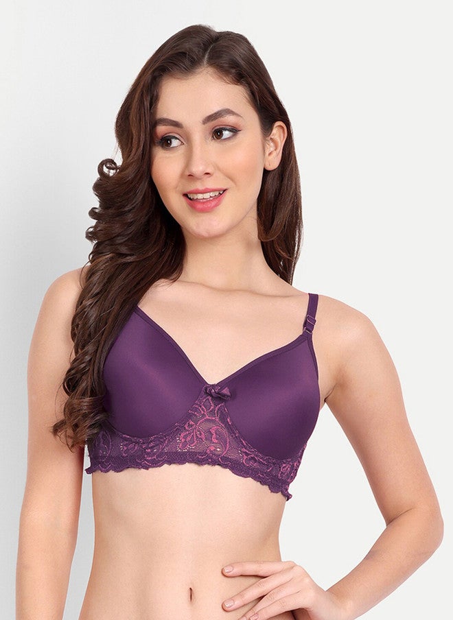 FIMS Floral Lace Lightly Padded Bra - Bundle Pack of 2 - Image 2