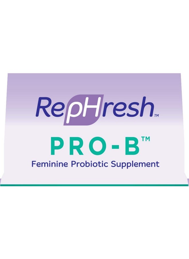 Rephresh Resh Pro B Feminine Probiotic Supplement Non Dairy Formula/Vegetarian Capsule 28Ct  - Image 5