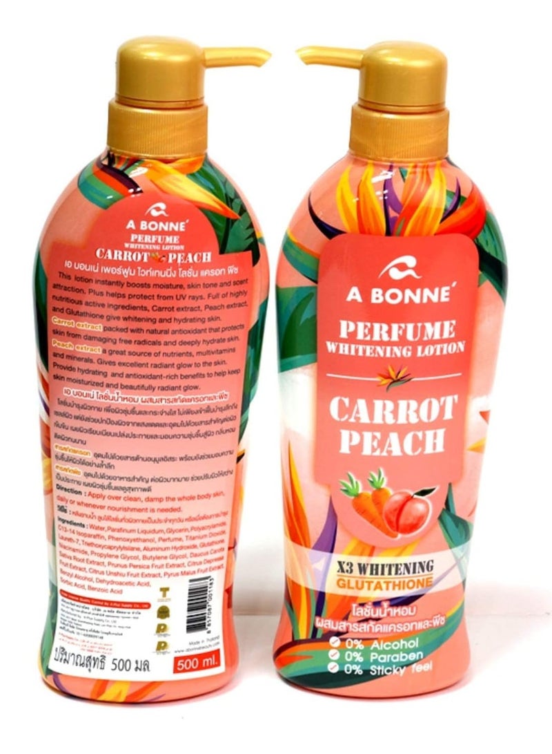 إيه بون لوشن لتفتيح الجسم بالجزر والخوخ 500 مل - Image 2