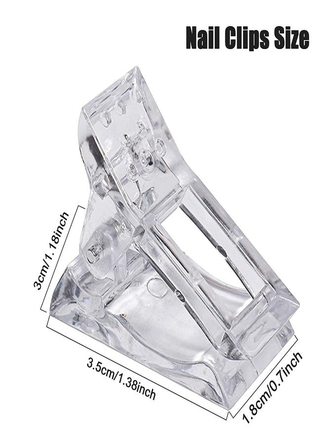 Ruby Face Rubyface Nail Clips for Polygel, Nail Extension Gel Quick Building Nail's Tips Clip for Nail Kit False Nail Tips and Dual Forms Manicure Nail's Art Tools (10 PCS) - Image 2