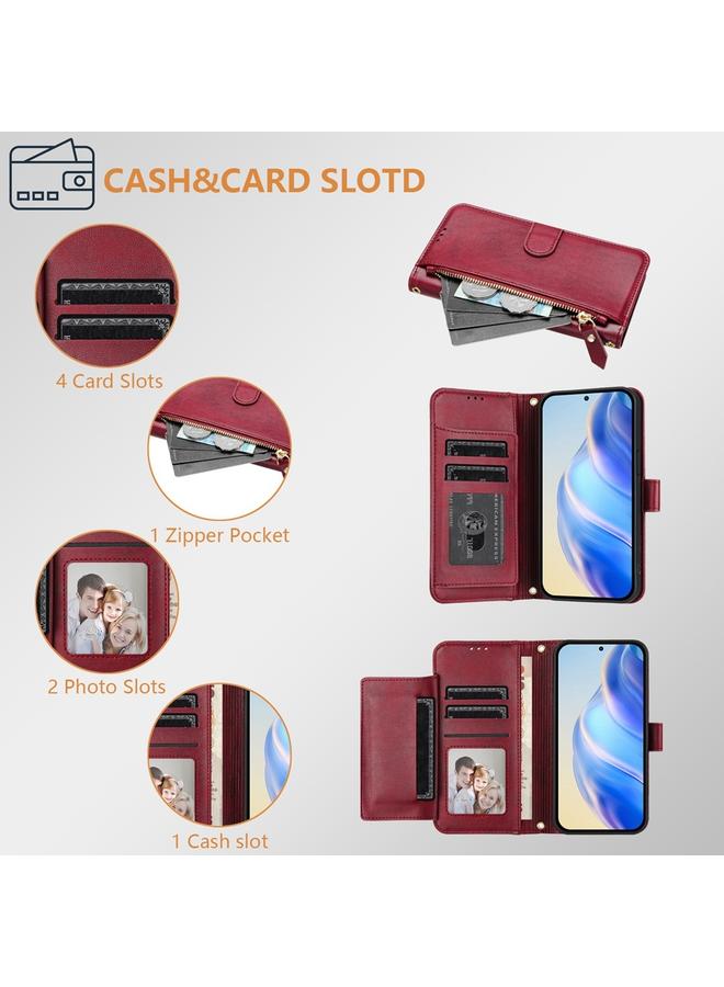 S-TOP Case For Nokia C01 Plus / C1 2nd Edition Multi-Card Slots Zipper Wallet Leather Phone Case - Image 5
