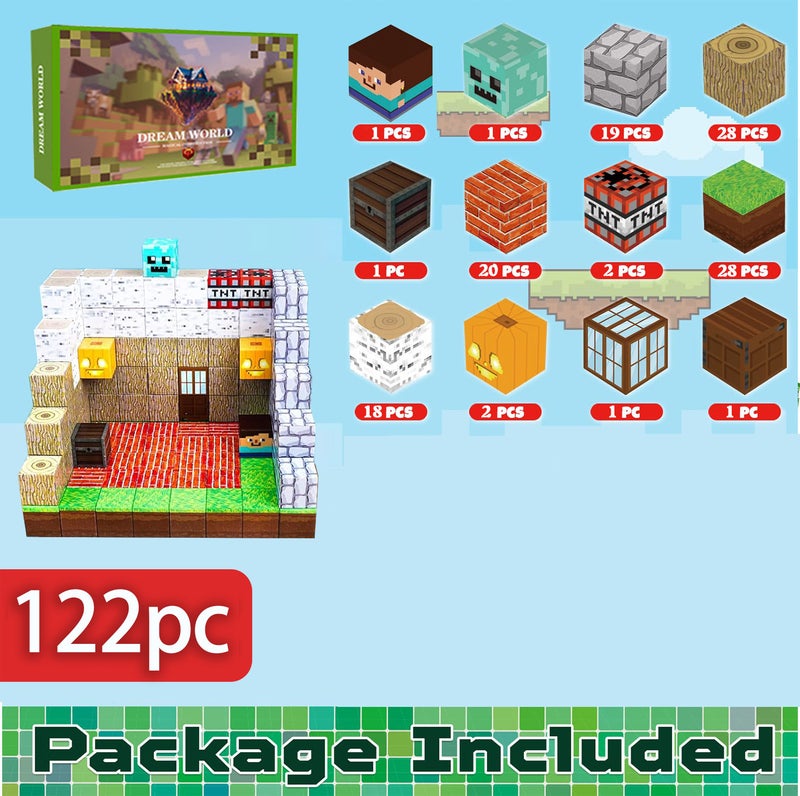 Cross-Border New Magnetic Building Blocks Block Forest Peripheral Magnetic Toys Children Assembled Educational Gifts