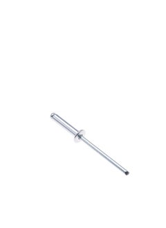 AQSON 3.2mm x 10mm Alloy Rivets, 100 Pack – Rivets for Metal, Blind Rivet, Dome Head Rivet, Aluminium Body and Steel Mandrel Pop Rivets for Tinplate, Metal Fastening, Leather – Push Rivets  - Image 1