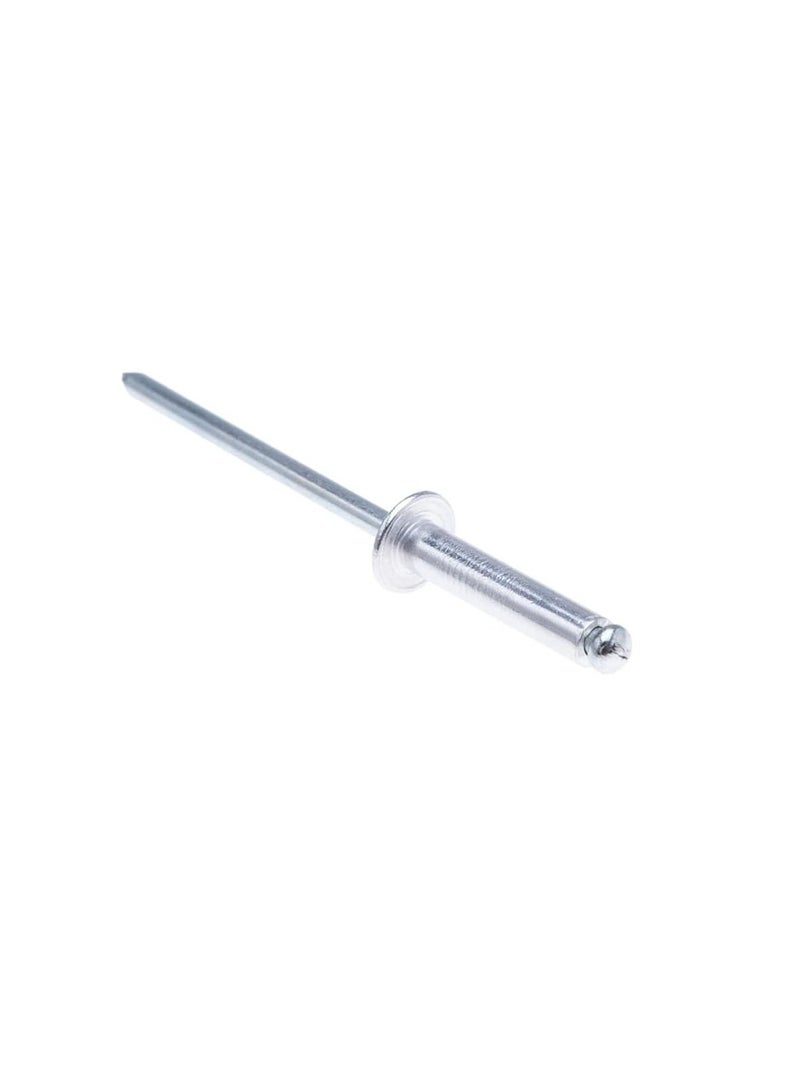 AQSON 3.2mm x 10mm Alloy Rivets, 100 Pack – Rivets for Metal, Blind Rivet, Dome Head Rivet, Aluminium Body and Steel Mandrel Pop Rivets for Tinplate, Metal Fastening, Leather – Push Rivets - Image 2