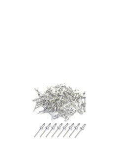 AQSON 3.2mm x 10mm Alloy Rivets, 100 Pack – Rivets for Metal, Blind Rivet, Dome Head Rivet, Aluminium Body and Steel Mandrel Pop Rivets for Tinplate, Metal Fastening, Leather – Push Rivets  - Image 5