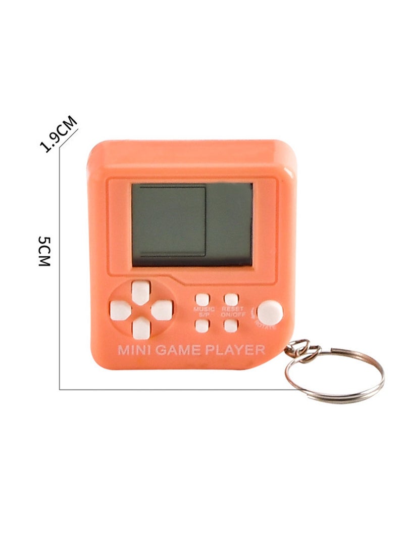 6 Pieces Video Game Console Keychains, Car Keychain Pendants, Mini Retro Portable Game Consoles with 23 Classic Games and Batteries for Boys and Kids (Macaron Style)