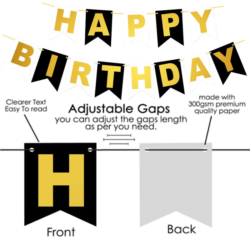 Crazykart Happy Birthday Decoration Kit Combo Bike Theme With Confettie Pastel Balloons Pump Arche For Kids Party Decorations (Pack of 64) Black-White - Image 4