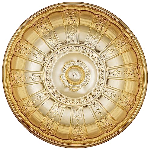 Alisveristime 1.06 Qt Turkish Hammam Bath Bowl, Traditional Metal Construction, Diameter 7.87", Height 2.36" - Multiple Colors Available (Gold) - Image 4