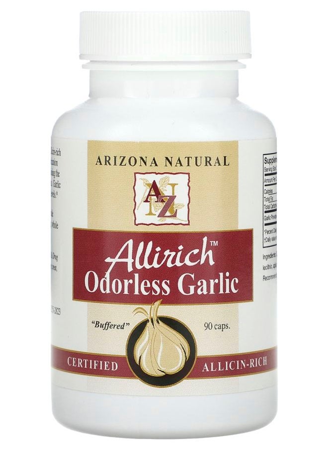 Arizona Natural - Allirich Odorless Garlic 90 Caps - Image 1