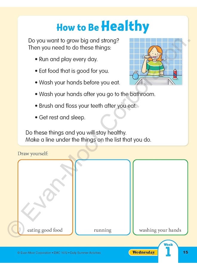 Daily Summer Activities: Between 1st Grade and 2nd: Moving from 1st Grade to 2nd Grade, Grades 1-2