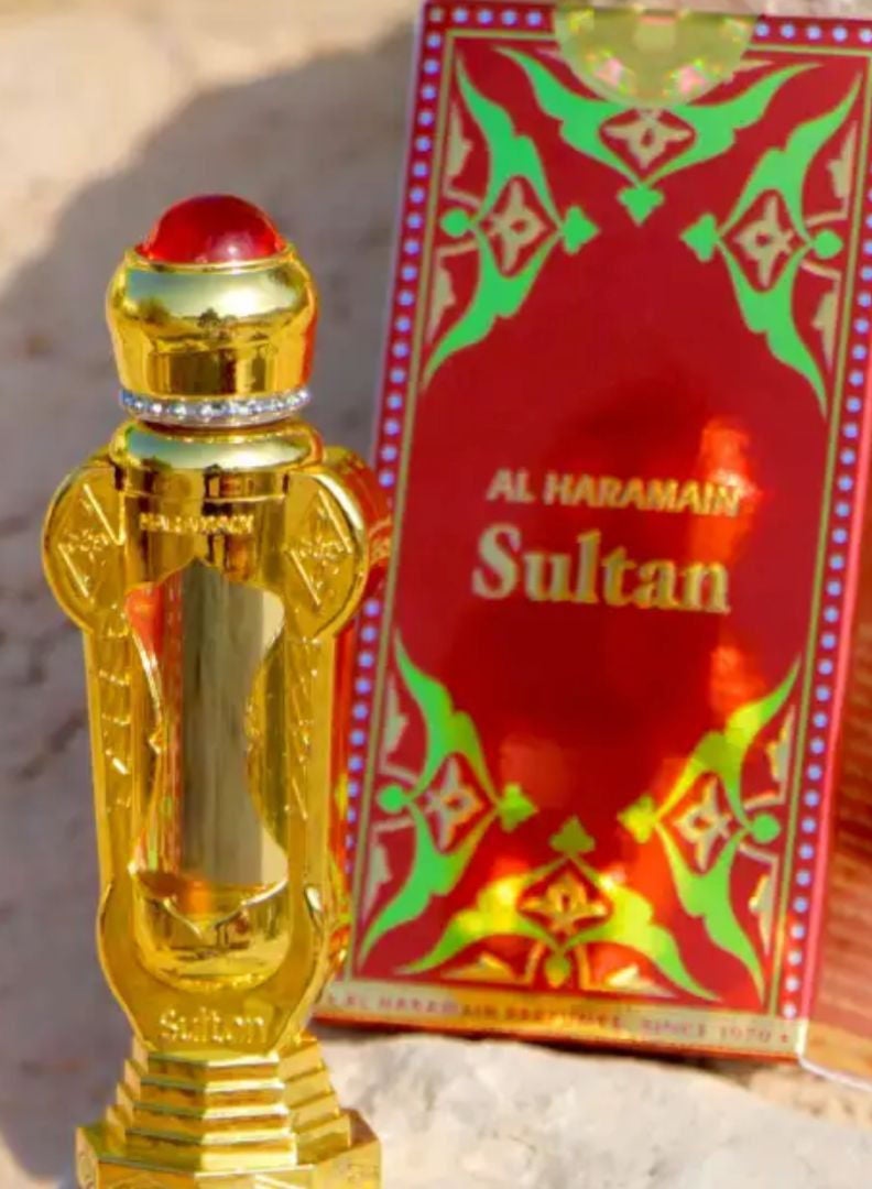 الحرمين عطر الحرمين سلطان زيت عطري 12 مل | عطر مركز خالٍ من الكحول للجنسين | رائحة تدوم طويلاً - Image 4