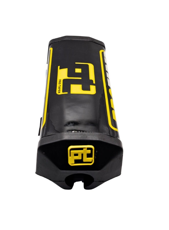 برو تابس وسادة مقود دراجة موتوكروس لقضيب المقود مع حماية فوم وأشرطة فيلكرو مقاس عالمي أسود - Image 5