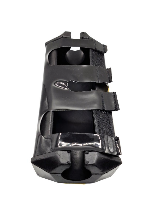 برو تابس وسادة مقود دراجة موتوكروس لقضيب المقود مع حماية فوم وأشرطة فيلكرو مقاس عالمي أسود - Image 3