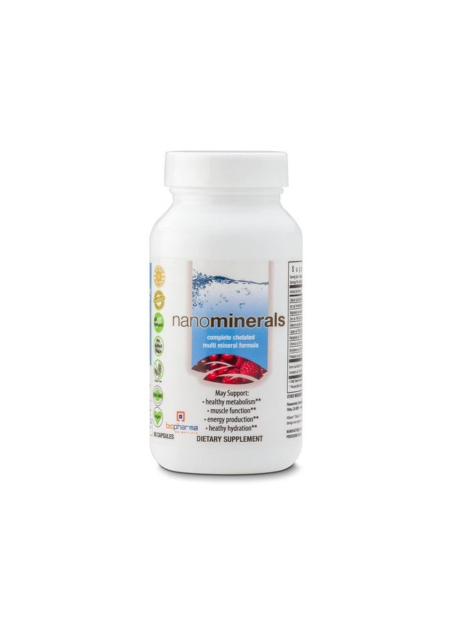 Biopharma Scientific - Nanominerals Complete Chelated Multimineral Capsules ; 30 Servings ; Calcium Iron Magnesium Zinc Potassium Manganese Chromium Copper - Image 1