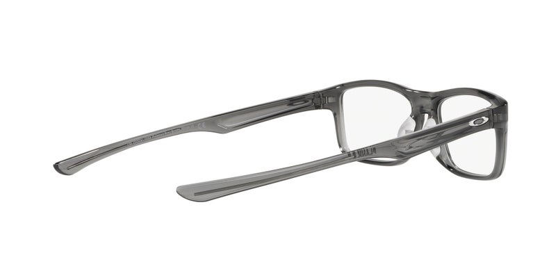 Oakley Men's Ox8081 Plank 2.0 Rectangular Prescription Eyewear Frames, Polished Grey Smoke/Demo Lens, 55 mm - Image 4